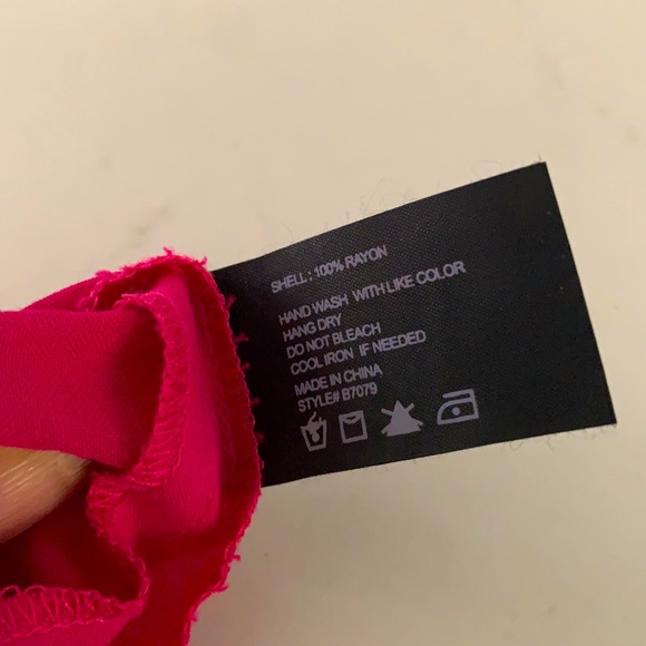 NWT Moon Apparel T-Back dress, raspberry - Picture 12 of 12